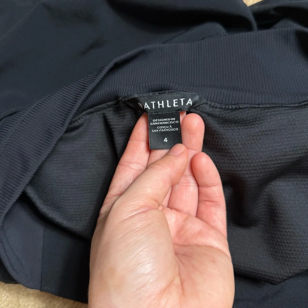 Athleta black‎ mini skirt size black size 4
